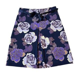 Esprit Vintage 90s Y2K Purple Printed Ribbon Belt Size 0